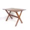 SOLD: Vintage Sawbuck Table Cross Leg Wooden Dining Farm Table