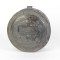 Antique Spice Box Tole Painted Toleware Black Round Primitive Metal 19th c