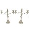Pair Vintage Silverplate Candelabra Goldfeder