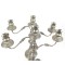Pair Vintage Silverplate Candelabra Goldfeder