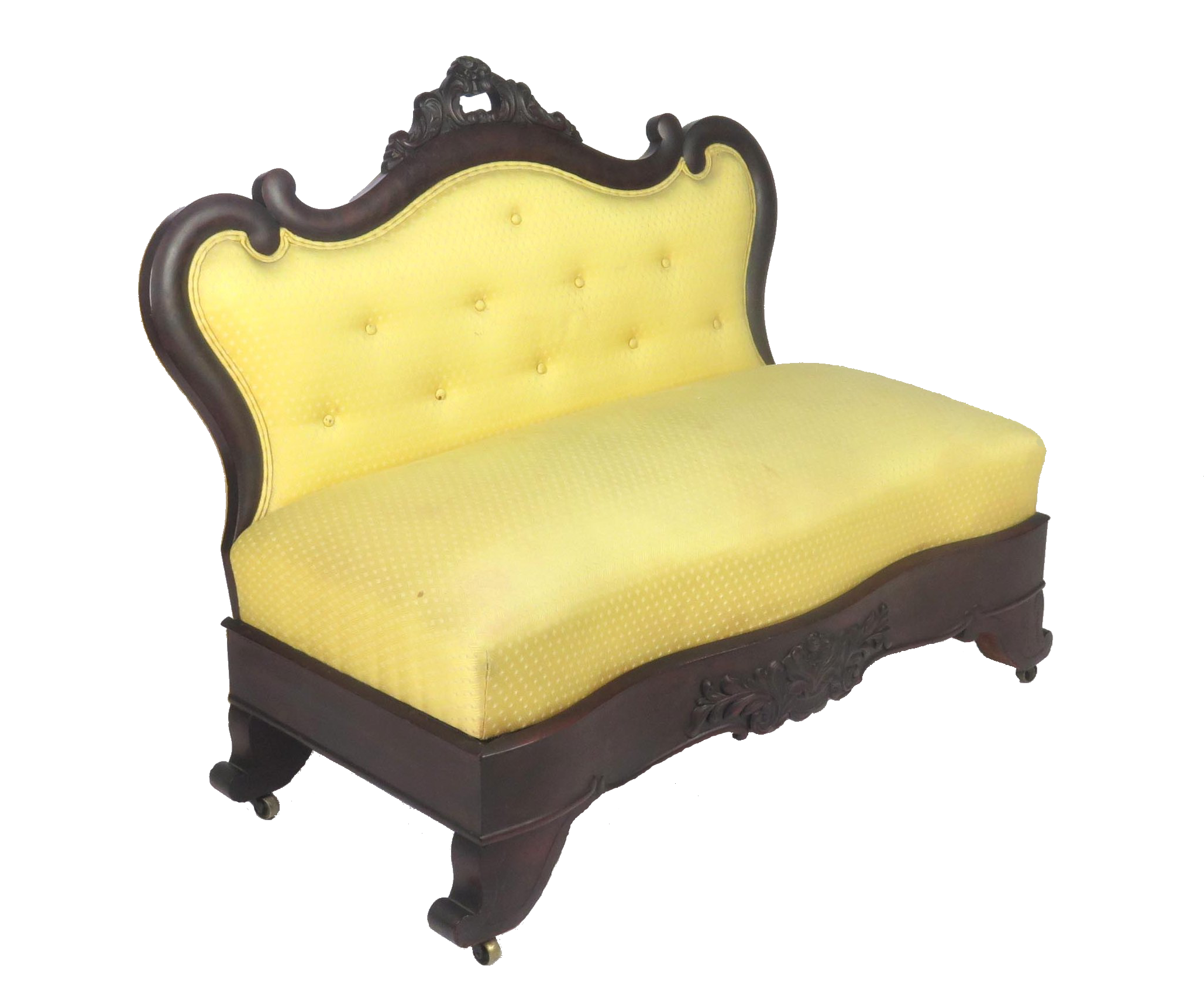 yellow sofa transparent reverse