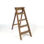SOLD: Antique Pine Step Ladder Country Primitive 19th c Decorative Only