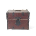 SOLD: Antique Oak Storage Box Traveling Bottle Case Oak
