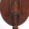 Antique Candle Stand Tilt Top Flip Folding Mahogany Side End Table Oval 19th c