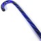 Glass Walking Cane Cobalt Blue End of Day Antique Vintage Blown Stripes Parade