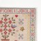 Antique Sampler Needlework Alphabet Numbers Pictorial