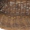 Vintage Woven Stick Basket Large Open Oval Flat Bottom