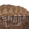 Vintage Woven Stick Basket Large Open Oval Flat Bottom