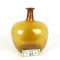 Vintage Amber Glass Demijohn Bottle