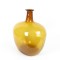 Vintage Amber Glass Demijohn Bottle