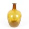 Vintage Amber Glass Demijohn Bottle