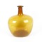 Vintage Amber Glass Demijohn Bottle