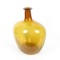 Vintage Amber Glass Demijohn Bottle