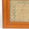 SOLD: Antique Needlepoint Sampler Numerical Alphabet Birds Eye Maple Frame