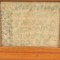 SOLD: Antique Needlepoint Sampler Numerical Alphabet Birds Eye Maple Frame