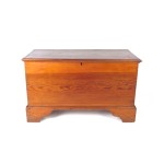 Antique Pine Blanket Chest with Bracket Feet