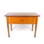 Antique Kitchen Work Table with Large Drawer and Removable Top