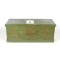 Antique Sea Chest Blanket Box Trunk Pine Green Painted Nautical Motif 18th c