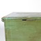 Antique Sea Chest Blanket Box Trunk Pine Green Painted Nautical Motif 18th c