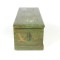 Antique Sea Chest Blanket Box Trunk Pine Green Painted Nautical Motif 18th c