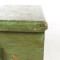 Antique Sea Chest Blanket Box Trunk Pine Green Painted Nautical Motif 18th c