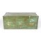 Antique Sea Chest Blanket Box Trunk Pine Green Painted Nautical Motif 18th c