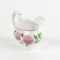Antique Cream Pitcher Soft Paste Porcelain Staffordshire Pink Floral
