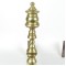 Antique Brass Fireplace Andirons Federal
