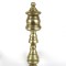 Antique Brass Fireplace Andirons Federal