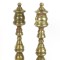 Antique Brass Fireplace Andirons Federal