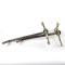 Antique Brass Fireplace Andirons Federal