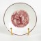 Antique Pink Luster Tea Cup and Saucer Handless Mourning Mothers Grave As Is