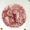 Antique Pink Luster Tea Cup and Saucer Handless Mourning Mothers Grave As Is