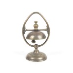 Antique Hotel Counter Bell Counter Desk Service Call Brass Pat 1874