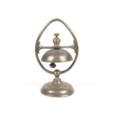 Antique Hotel Counter Bell Counter Desk Service Call Brass Pat 1874