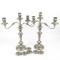Pair Vintage Silverplate Candelabra Goldfeder