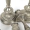 Pair Vintage Silverplate Candelabra Goldfeder